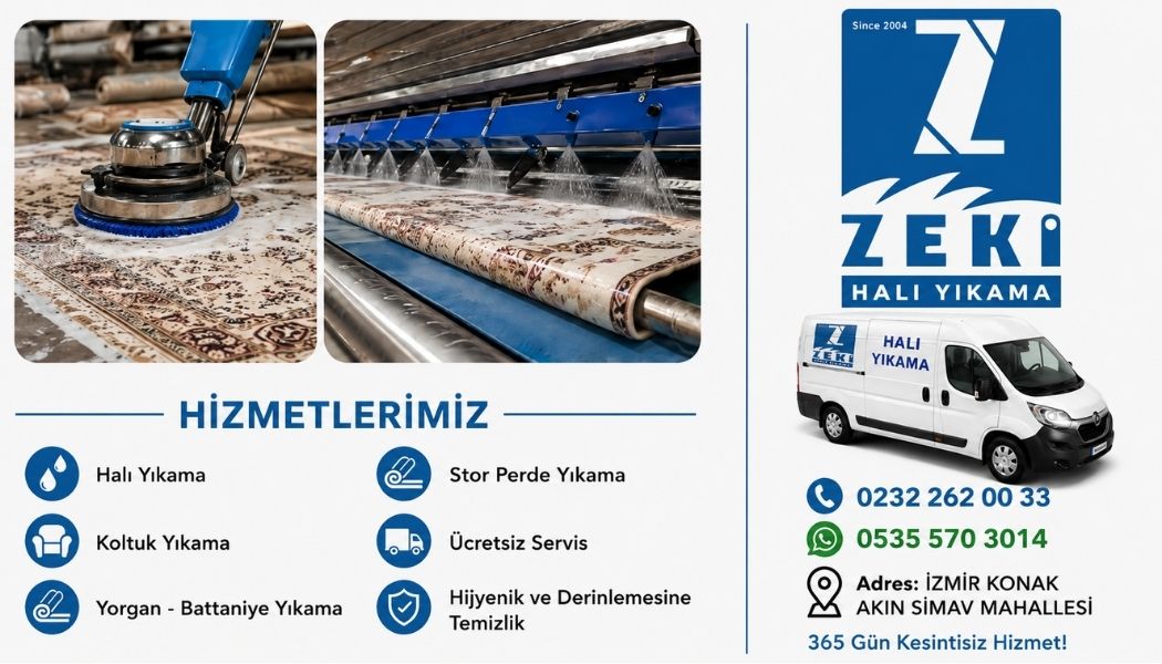 Konak Akın Simav Mahallesi Halı Yıkama Profesyonel Hizmet ve Lif Sterilizasyonu Rehberi